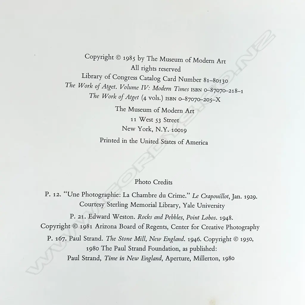 THE WORK OF ATGET: OLD FRANCE, THE ANCIEN REGIME, MODERN TIMES - 3 VOLS Image 1++